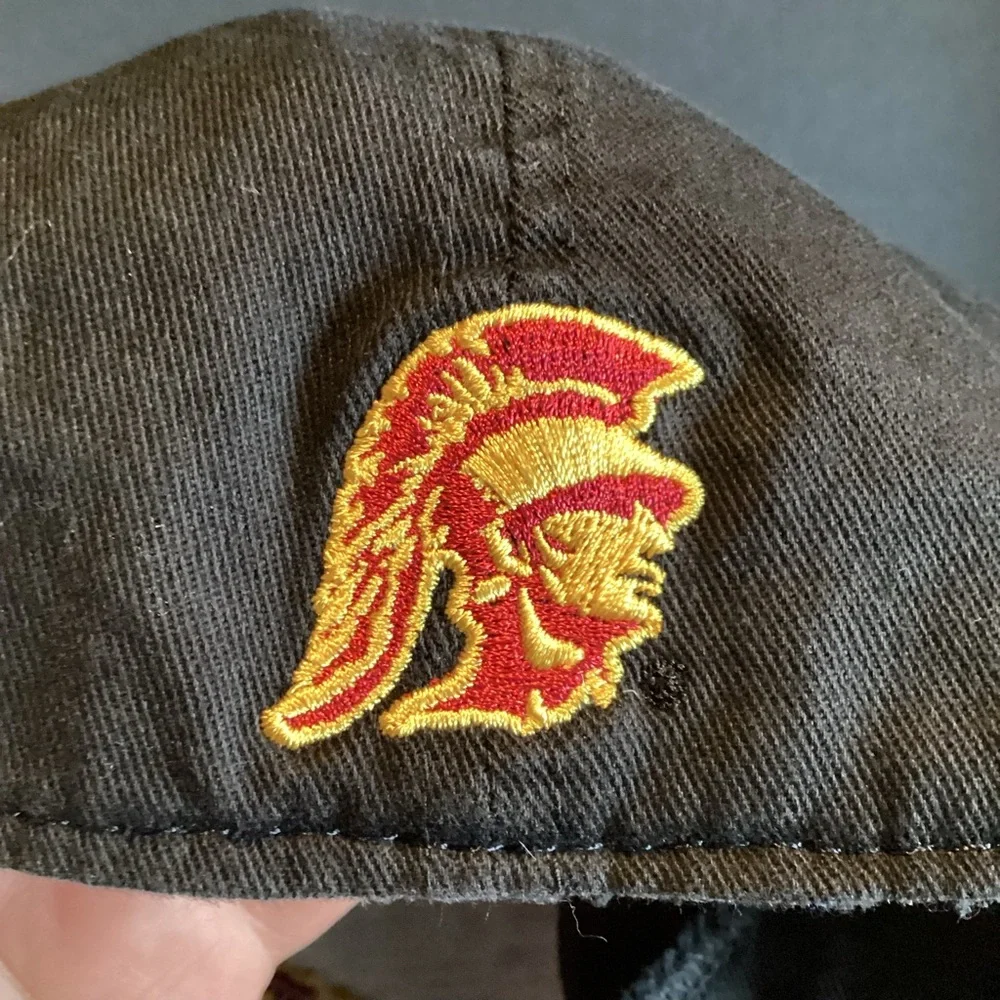 USC Trojans script spellout heavy embroidery one fit hat by Top of the World - Picture 10 of 13